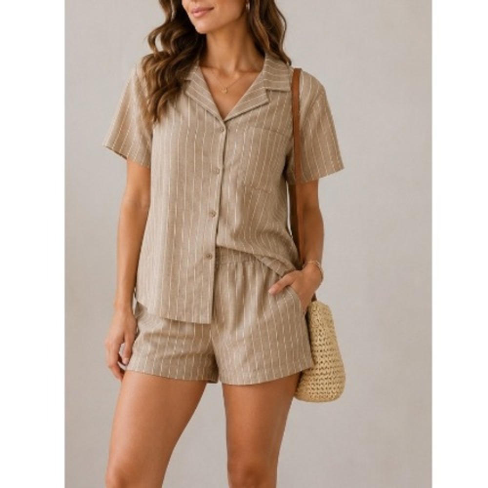 RVCA Women's‎ Dark Khaki Mason Button Down Shirt Size S NWT